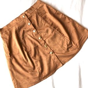 Suede Skirt